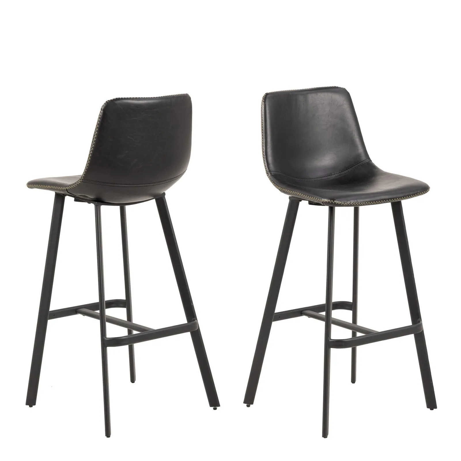 Furniture To Go I_Oregon Bar Chair in Black Set of 2