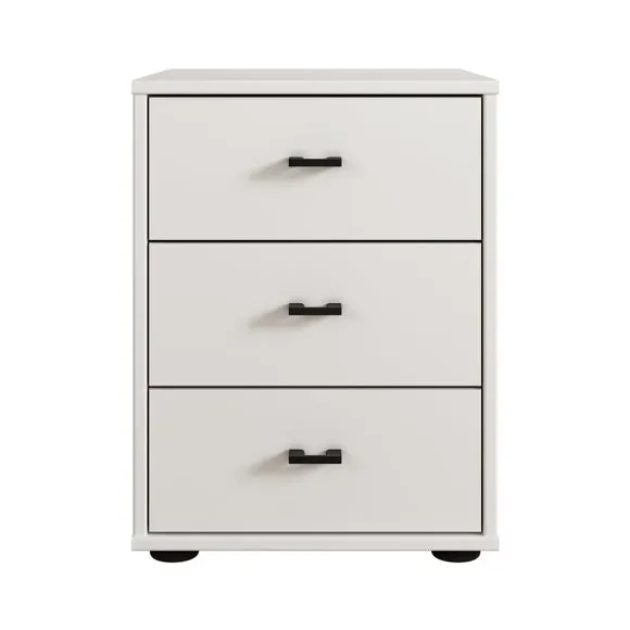 Wiemann Kahla Matt 3 Drawer Bedside Table 2