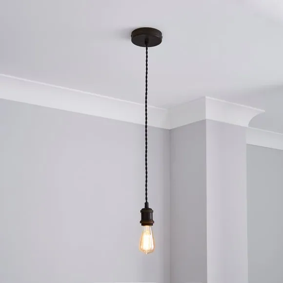 Return - Charlie Industrial Adjustable Pendant Flex Ceiling Light Cable