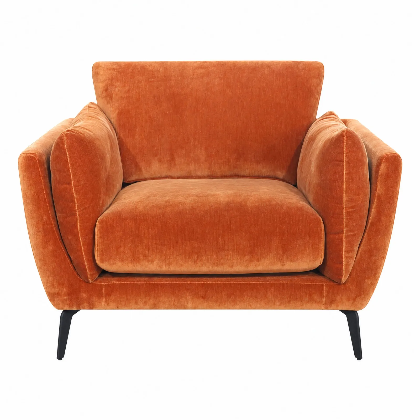 Boone Armchair, Orange Velvet | Barker & Stonehouse 2