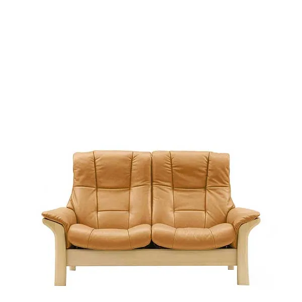 Stressless Buckingham High Back 2 Seater Choice of Leather - W166 x D81 x H103cm - Barker & Stonehouse