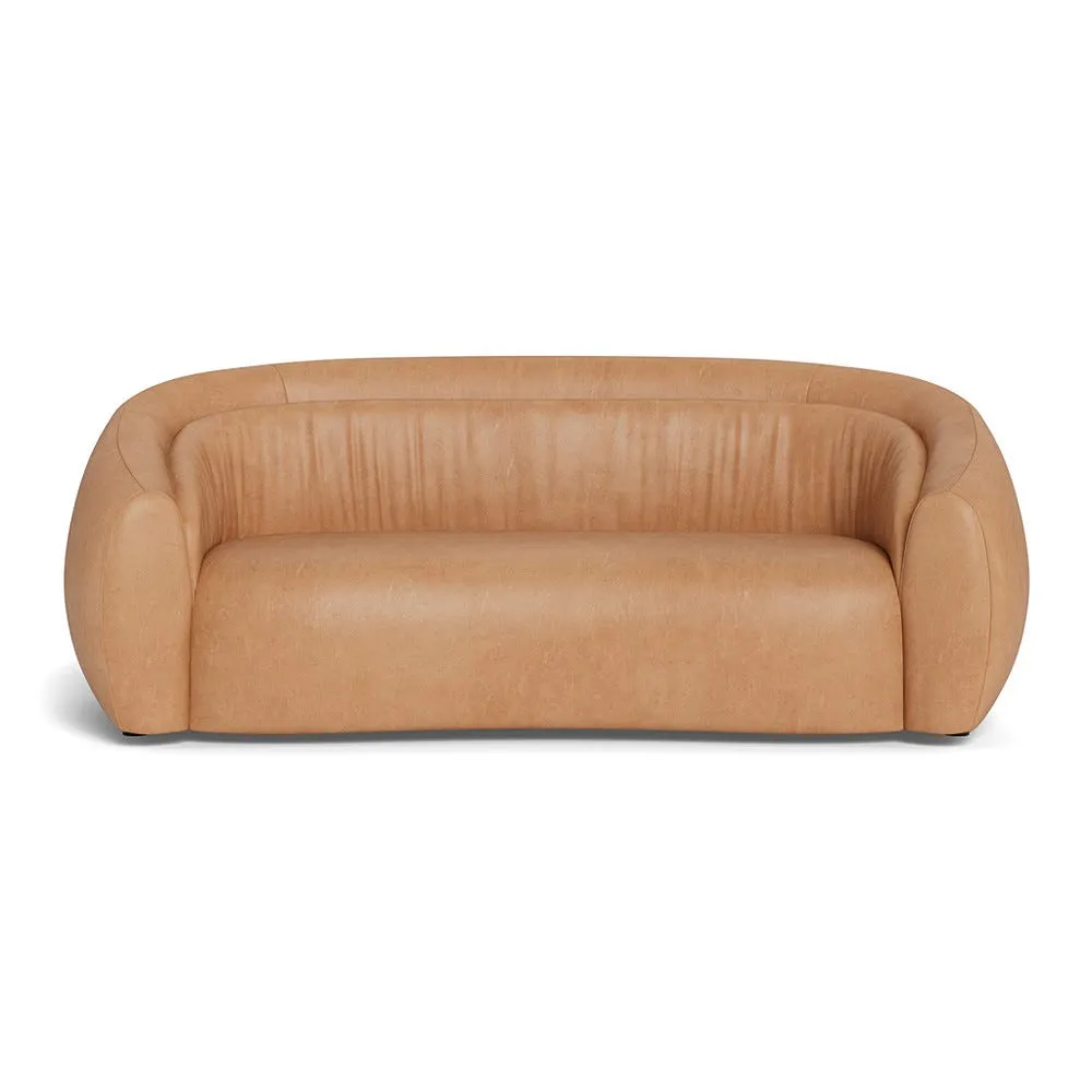 Heal's Flora 3 Seater Sofa Daino Leather Parchment 1