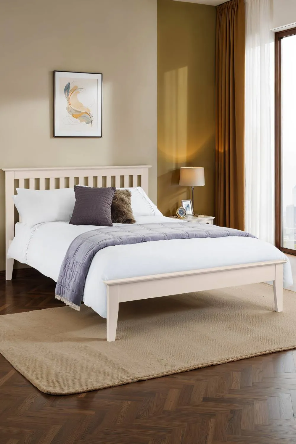 Julian Bowen Salerno Bed in Ivory 1