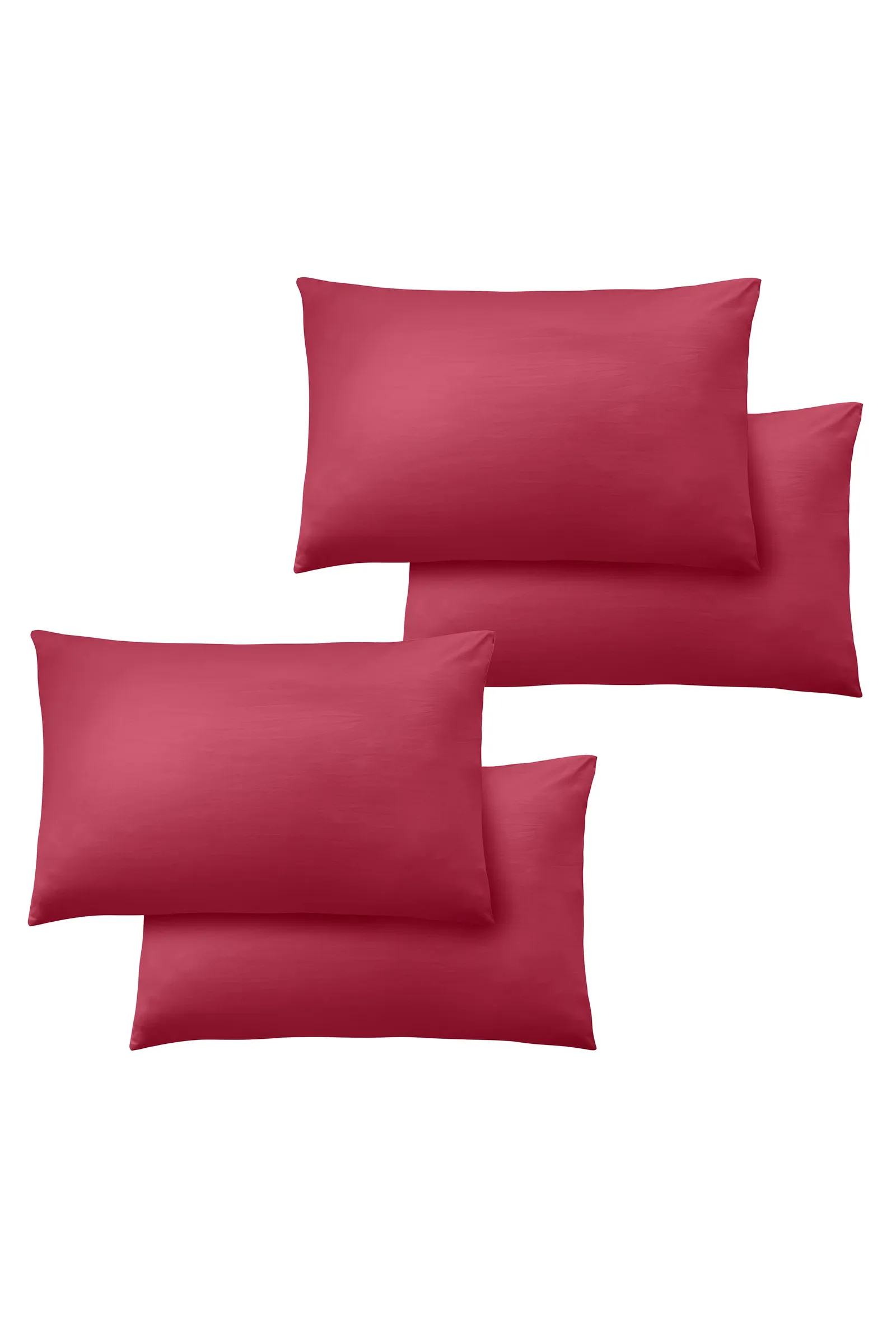 Catherine Lansfield So Soft Non Iron Standard Pillowcase Pack of 4 in Bright Pink 2
