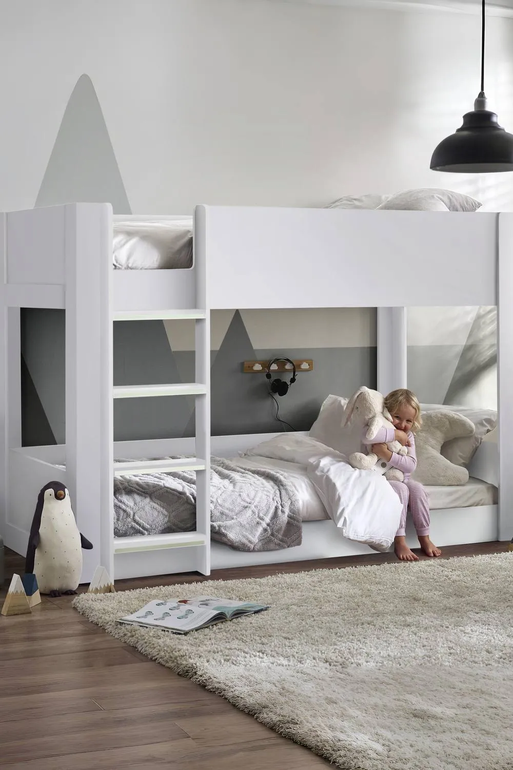 Julian Bowen Solomon Bunk Bed in White 2