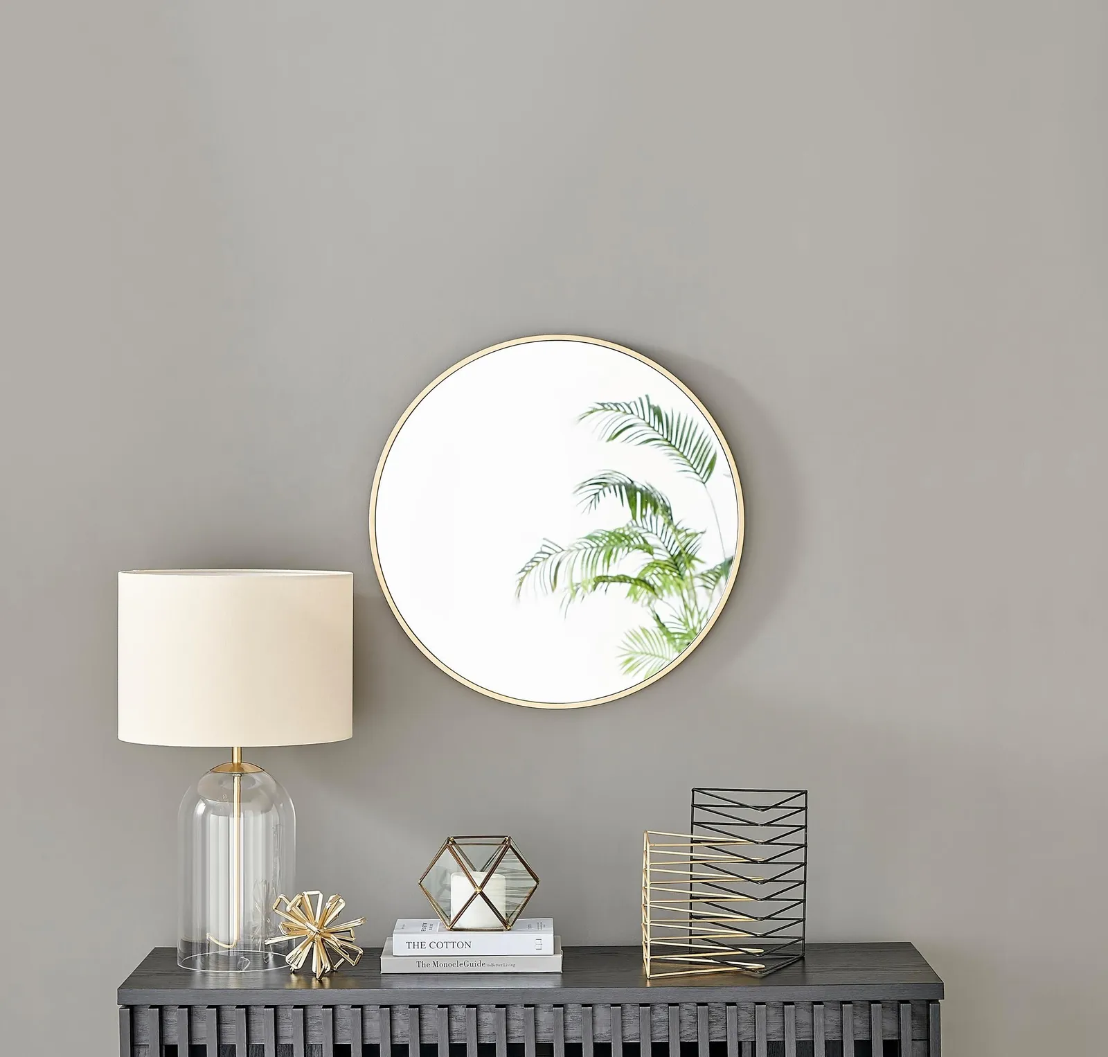 FurnitureboxUK Emma 60cm Small Art Deco Metal Frame Round Hallway Bedroom Dining & Living Room Wall Mirror in Gold 2