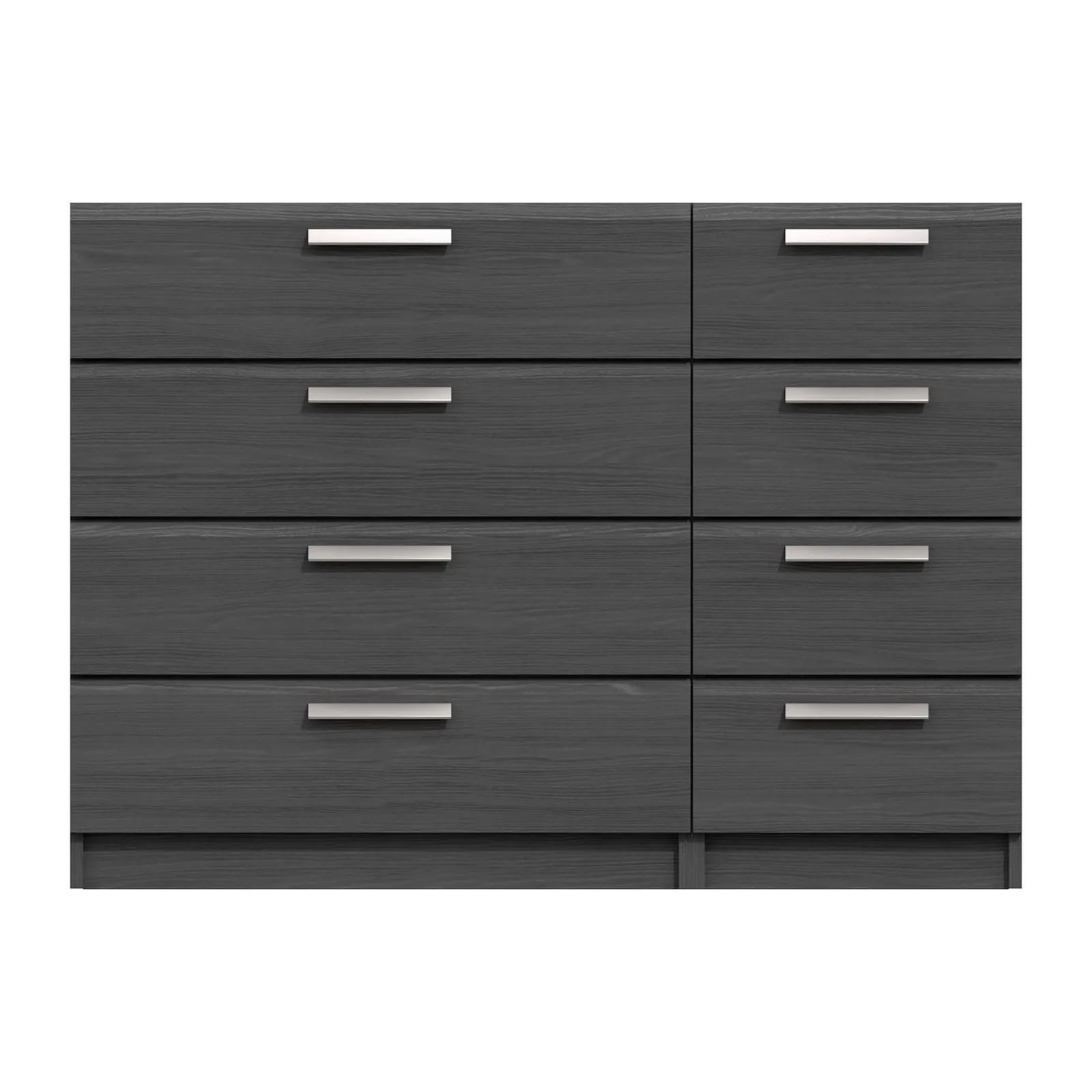 Piper 8 Drawer Wide Chest Grey