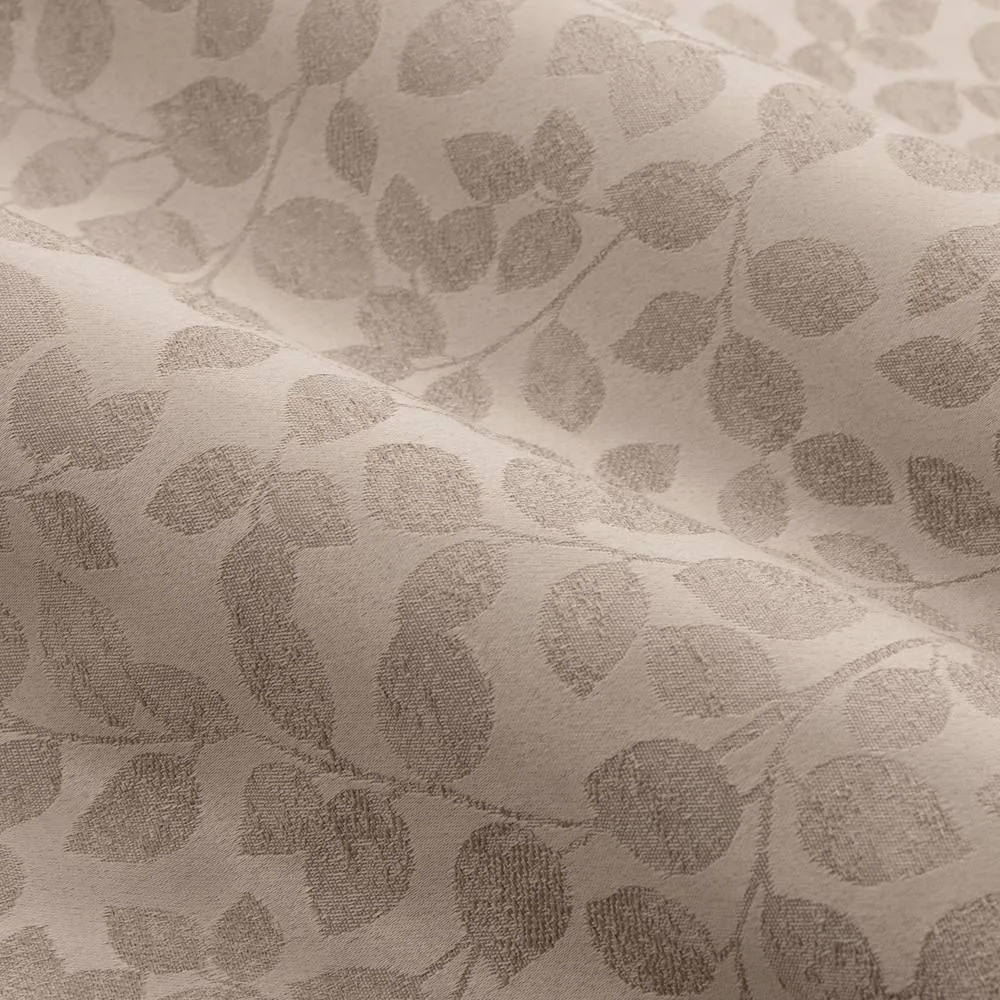Wylder Grace Leaf Jacquard Fully Lined Eyelet Curtain Pair in Nude 6