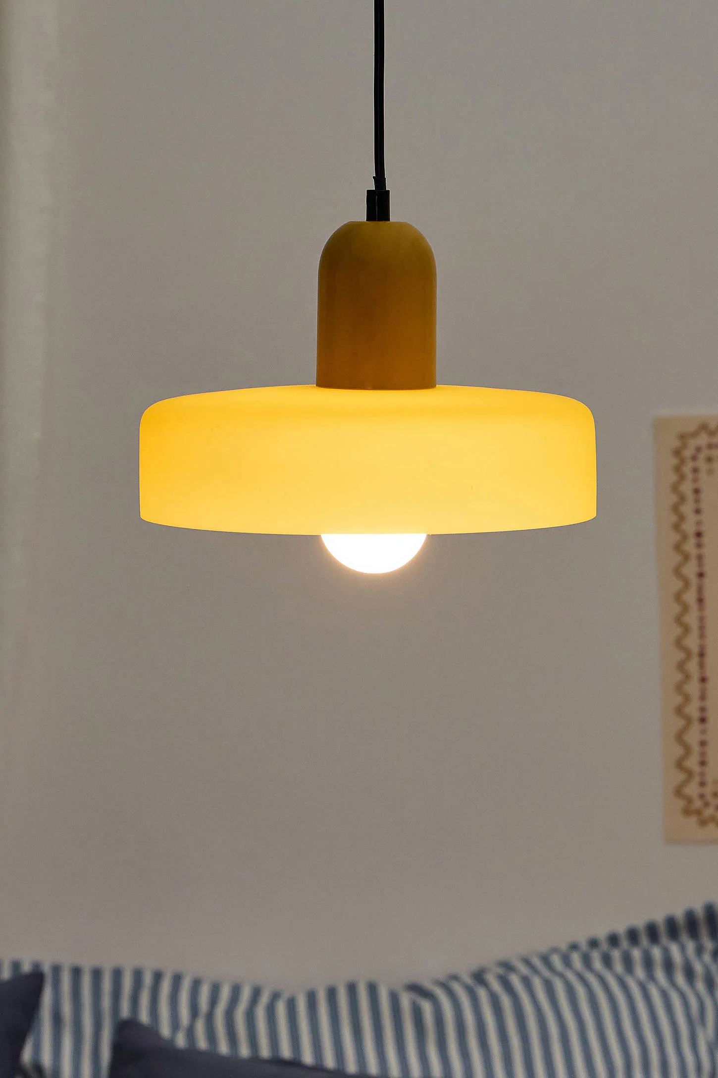 Scott Plug In Pendant Lamp - Yellow 2