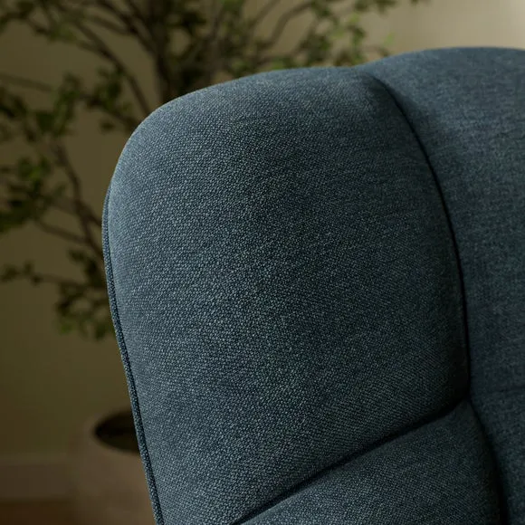 Jase Tonal Chenille Quilted Back Armchair 3
