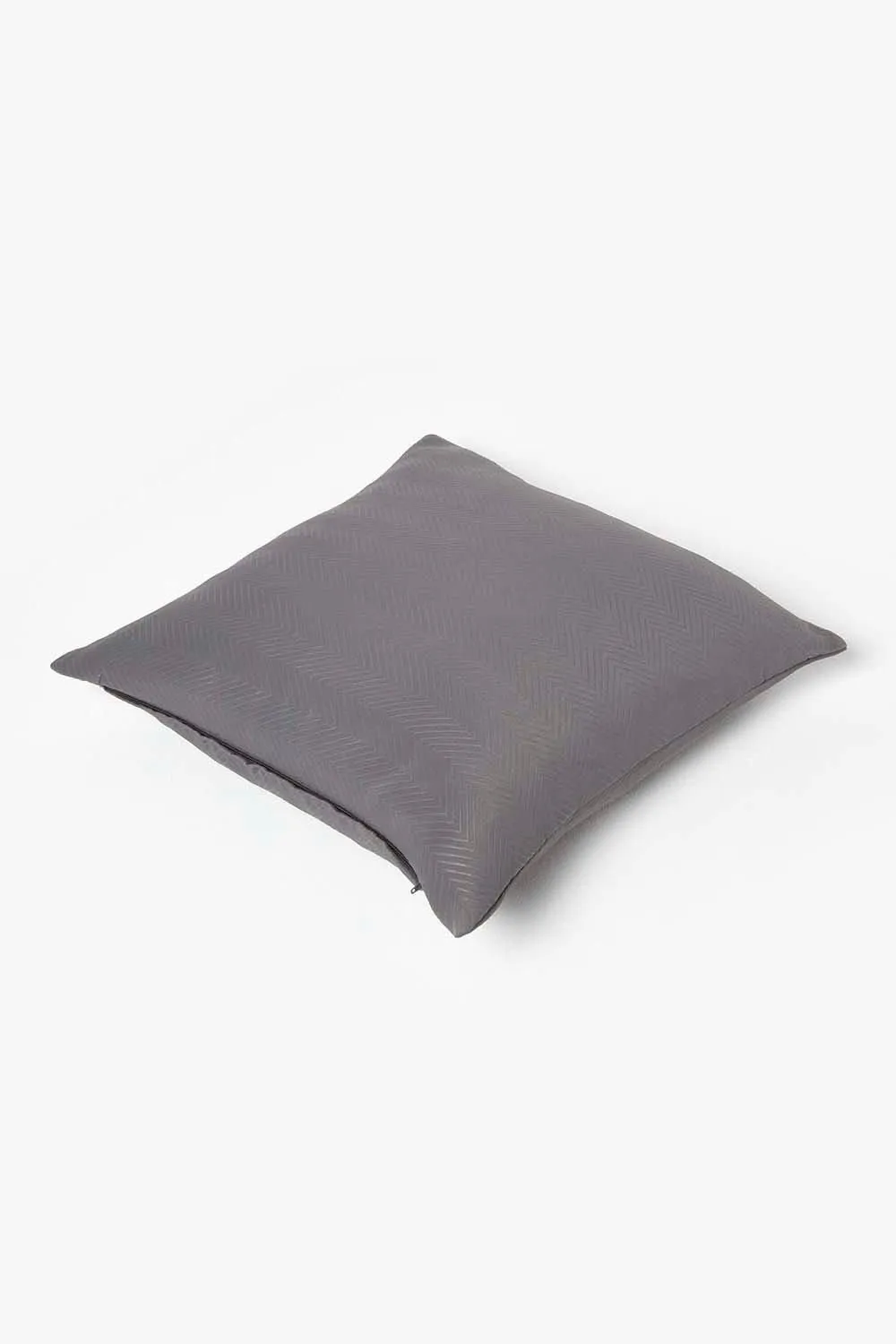 Homescapes Herringbone Cushion Cover in Dark Grey 4