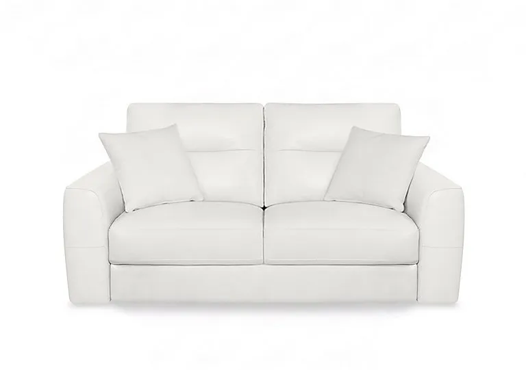 Nest NC Leather 3 Seater Sofa - NC Star White