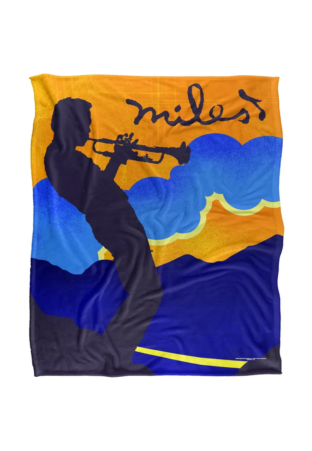 Miles Davis Sunset Silky Touch Super Soft Throw Blanket 152 X 127 cm in White