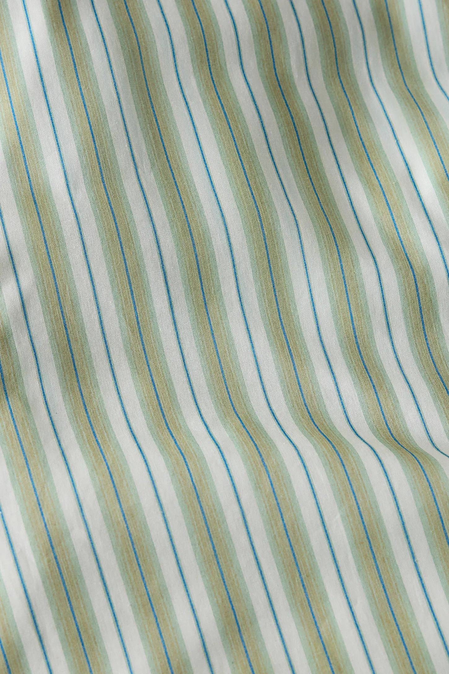 Green Shirt Stripe Duvet Set - Green 3