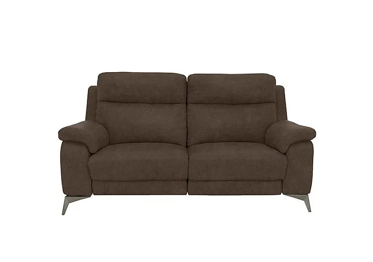 Missouri 2 Seater Fabric Recliner Sofa with Power Headrest - Dark Grey