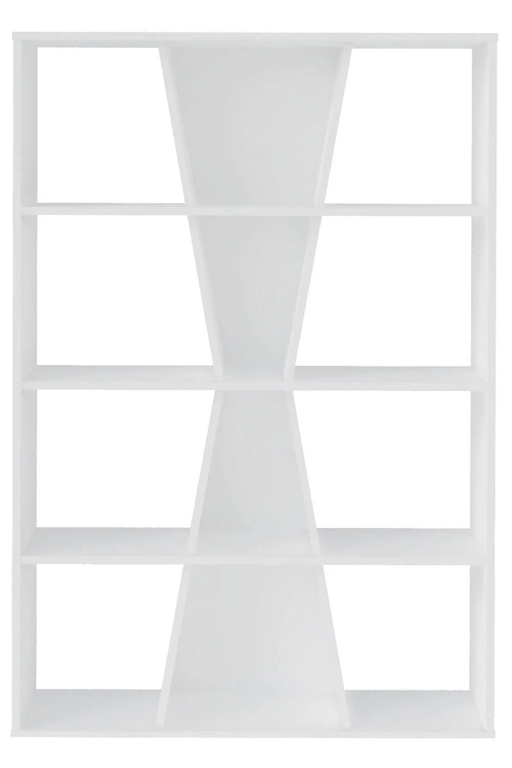 Seconique Naples Medium Bookcase in White 3