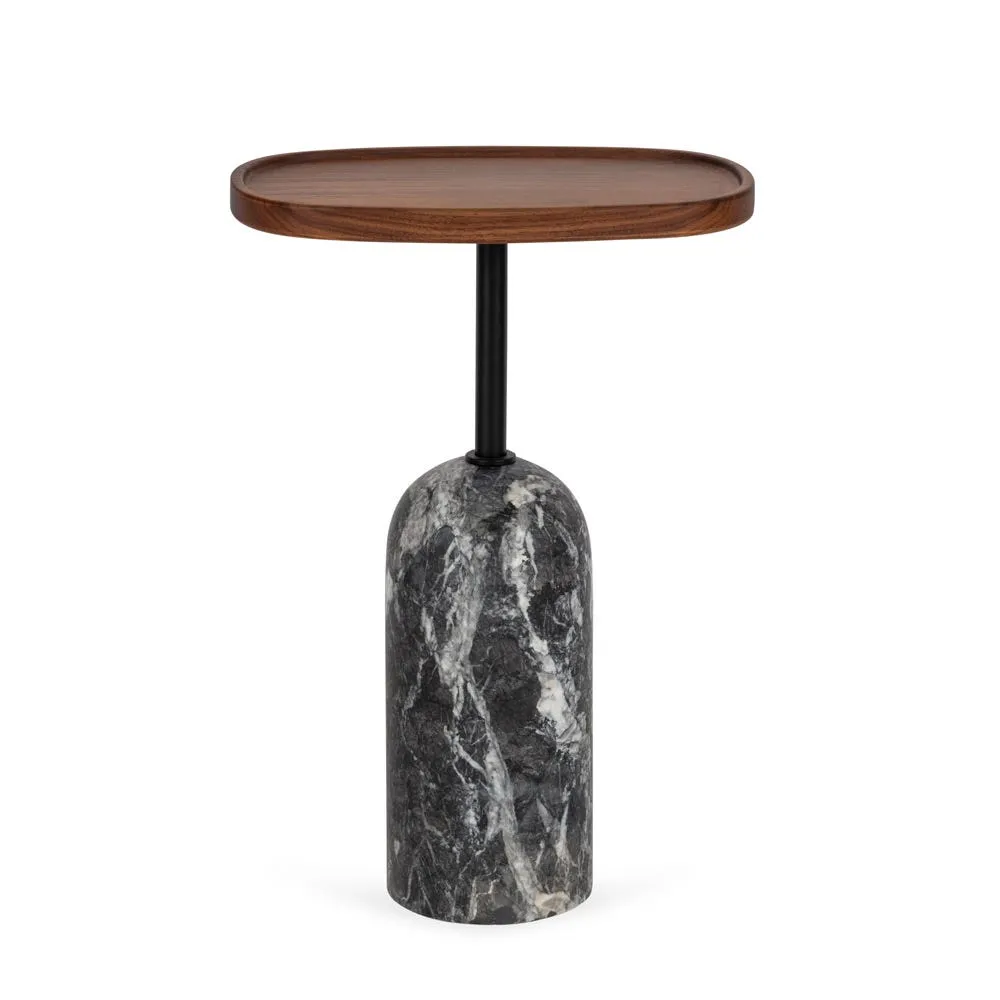 Porada Ekero Oval Side Table Grigio Carnico Base 3