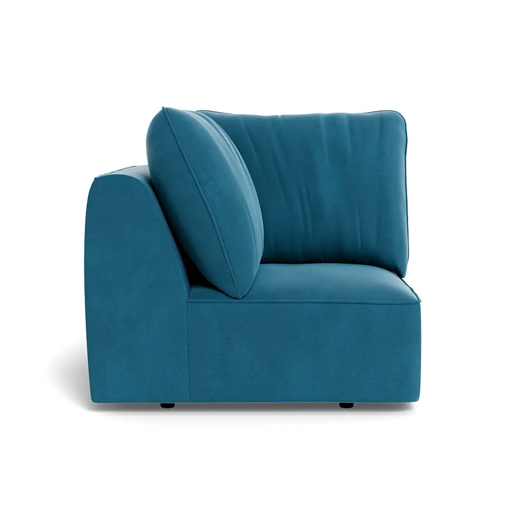 Heal's Morven Corner Unit Smart Velvet Ocean 1