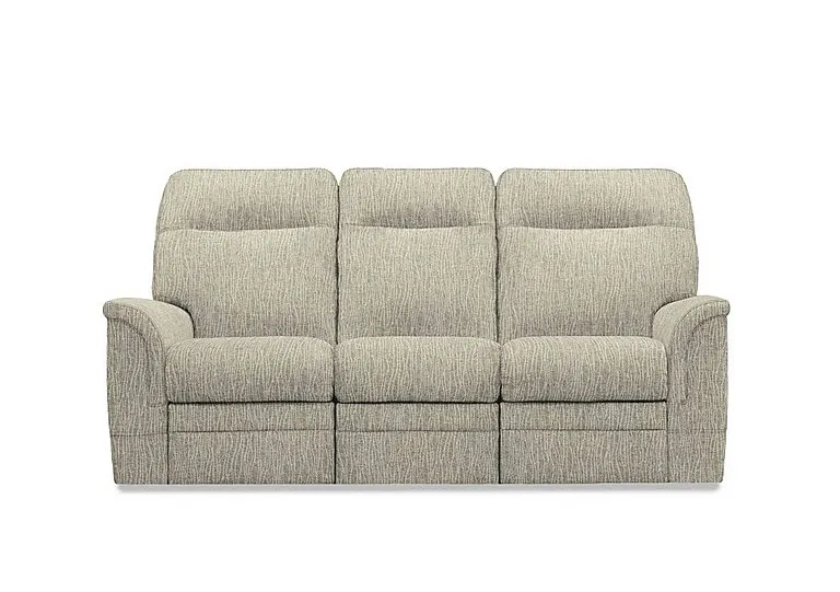 Hudson 23 Fabric 3 Seater Recliner Sofa with Headrests and Power Lumbar - Dune Seaspray - Sofas and Armchairs - In Time for Christmas