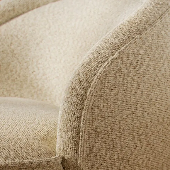 Amina Fleck Chenille Ball Foot Tub Chair 4