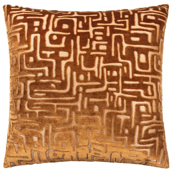 Hoem Soren Geometric Velvet Square Cushion 3