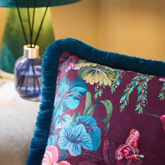 Bright Rainbow Birds Rectangle Cushion 2