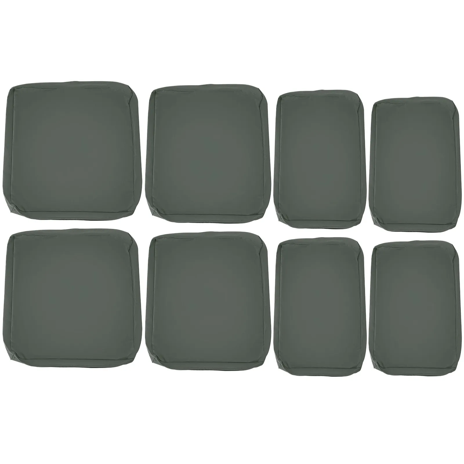 OUTSUNNY Cushion Cover Replacement Garden Rattan Patio Furniture Seat Cover in Dark Grey 2