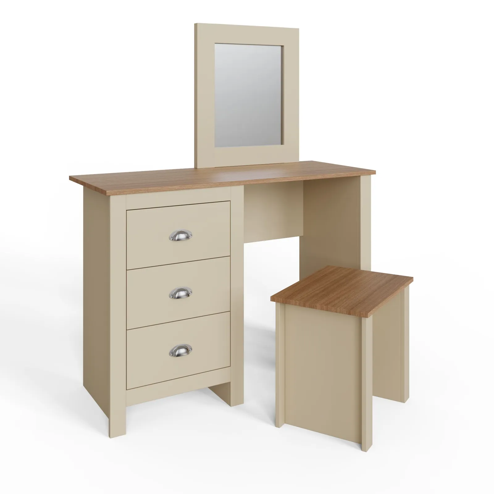 GFW Lancaster Dressing Table Set in Cream 4