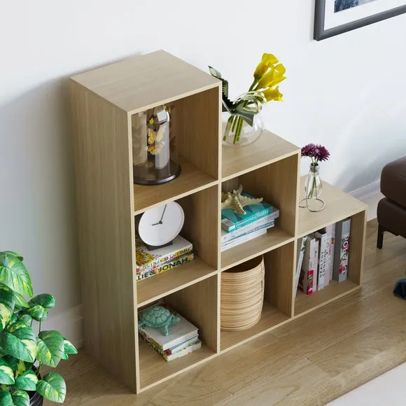 Vida Designs Durham 6 Cube Staircase Storage Unit 4
