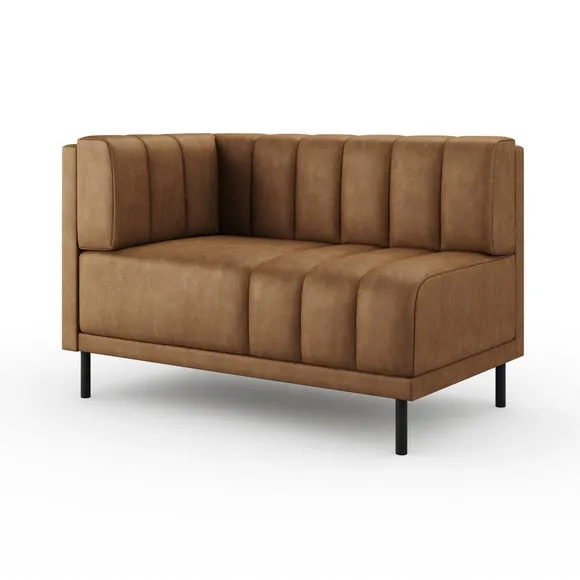 Amali Corner Dining Bench, Faux Leather 6