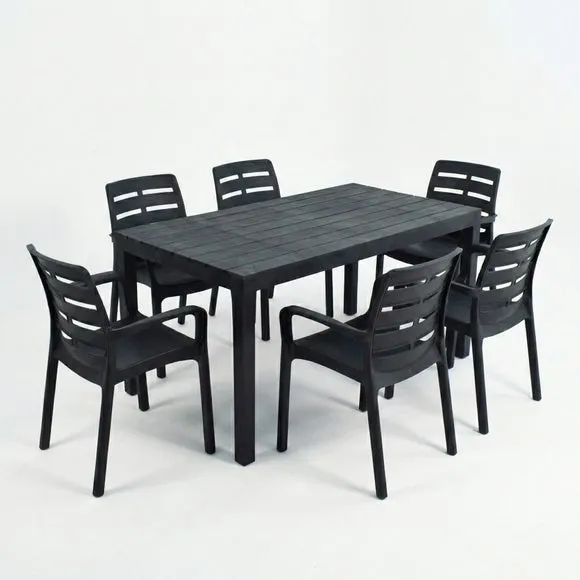 Trabella Roma 6 Seater Dining Set with Siena Chairs 2
