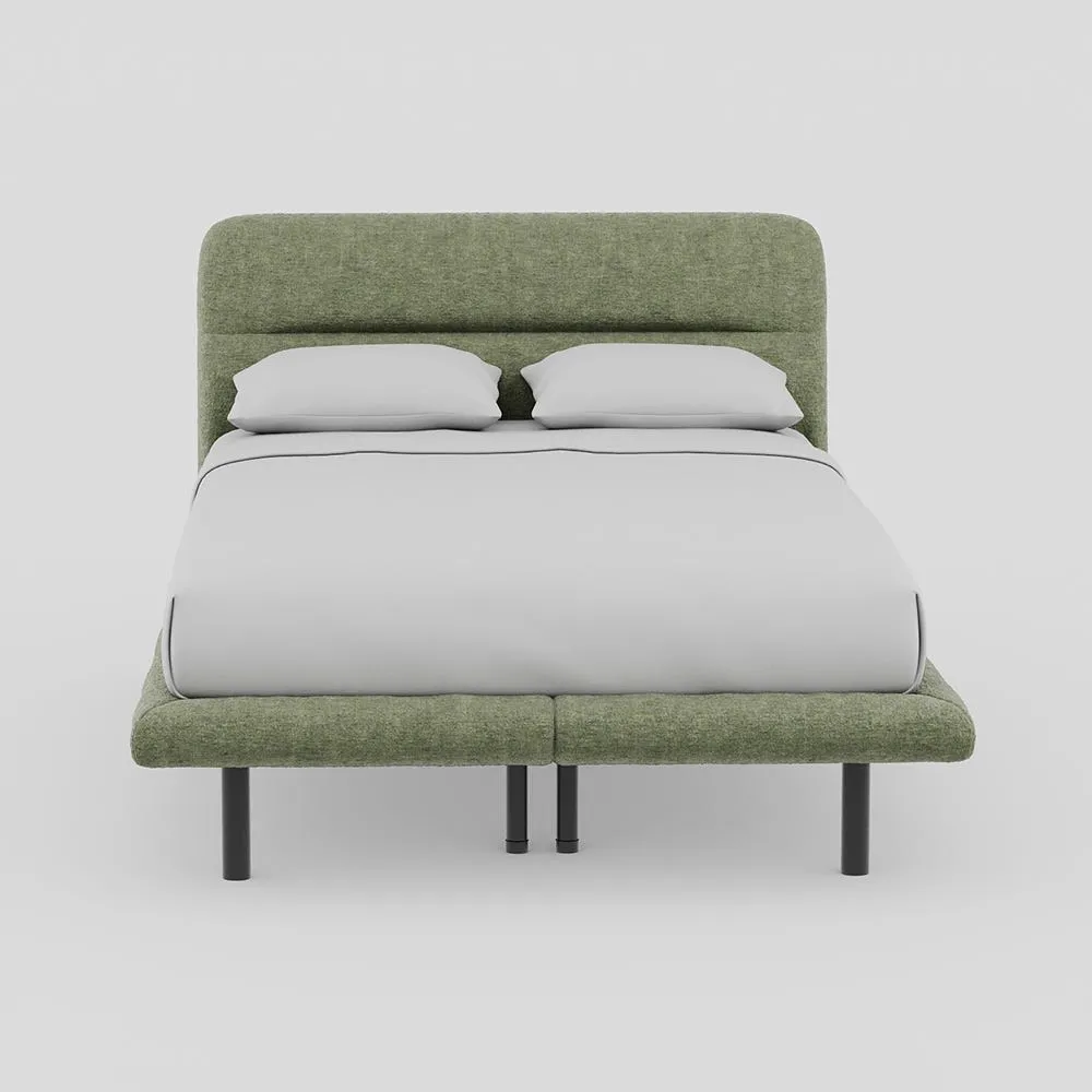 Heal's Gia Bed Double Nova Velluto Bilbao Slats Black Feet 1