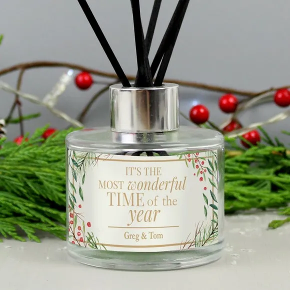 Personalised Wonderful Time of The Year Christmas Diffuser 2