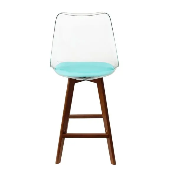 Fusion Living Soho Clear Plastic Bar Stool 5