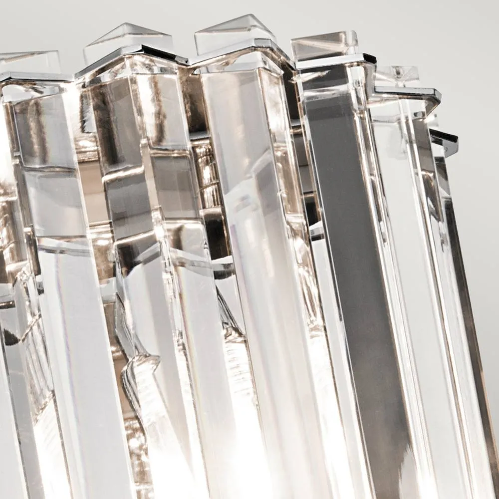 Netlighting Crystal Skye 2 Light Indoor Wall Light Chrome Crystal G9 in Silver 3