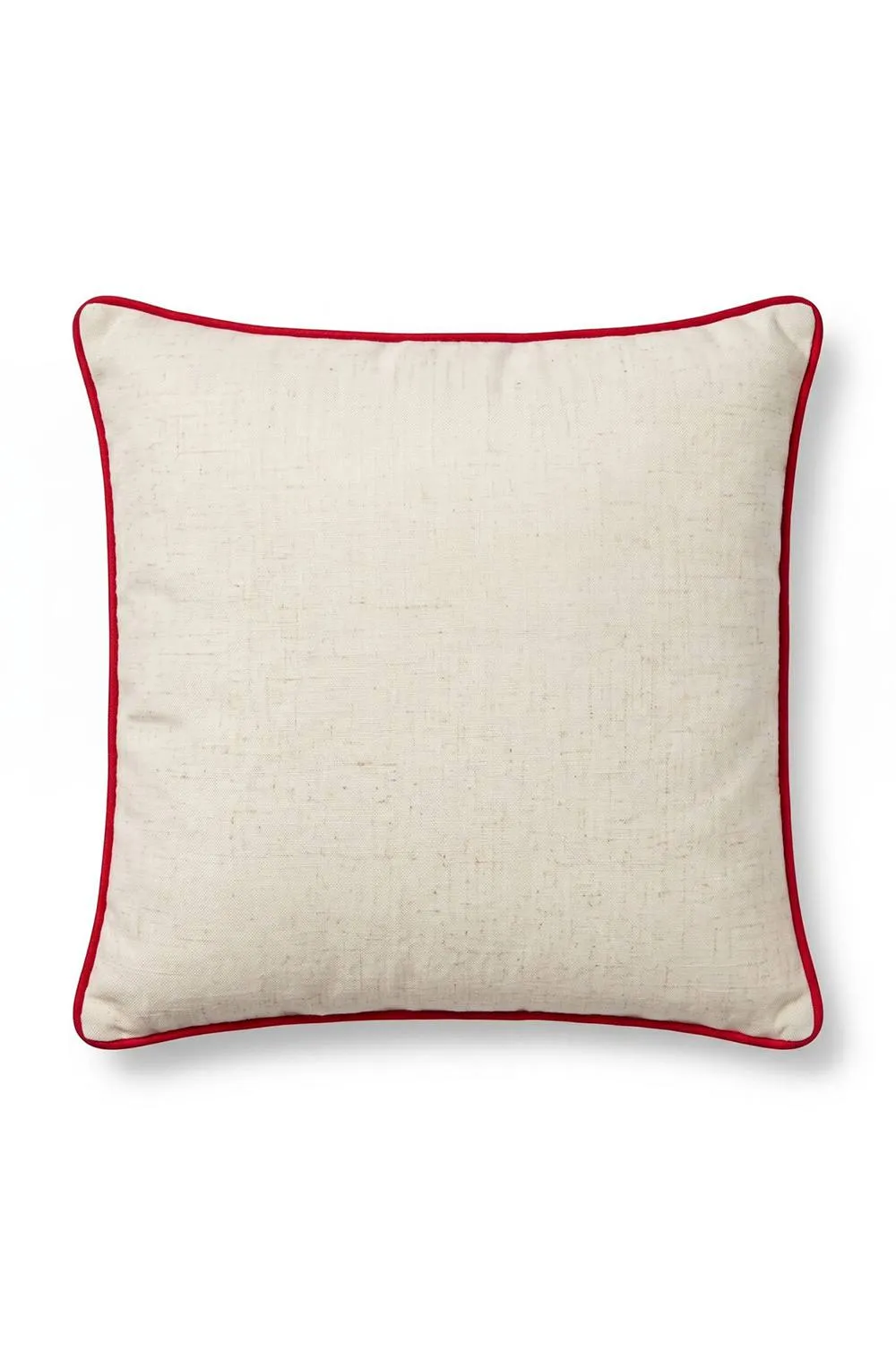 Homescapes Woven Christmas Trees Cushion with Cover, 45x45cm in Cream 4