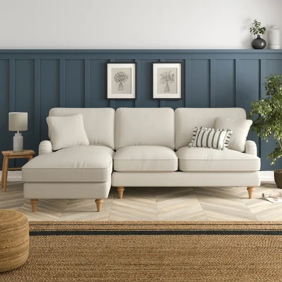 Beatrice II Luna Fabric Corner Storage Sofa Bed 2