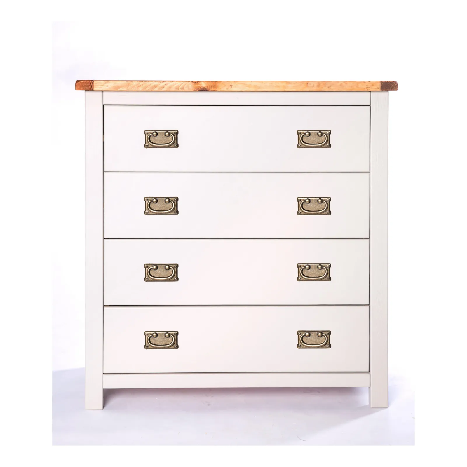 Cabinet Bits Argenta 4 Drawer Chest of Drawers Bras Drop Handle in Light Grey 2