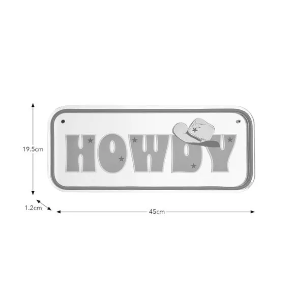 Howdy Mirrored Neon Sign 4