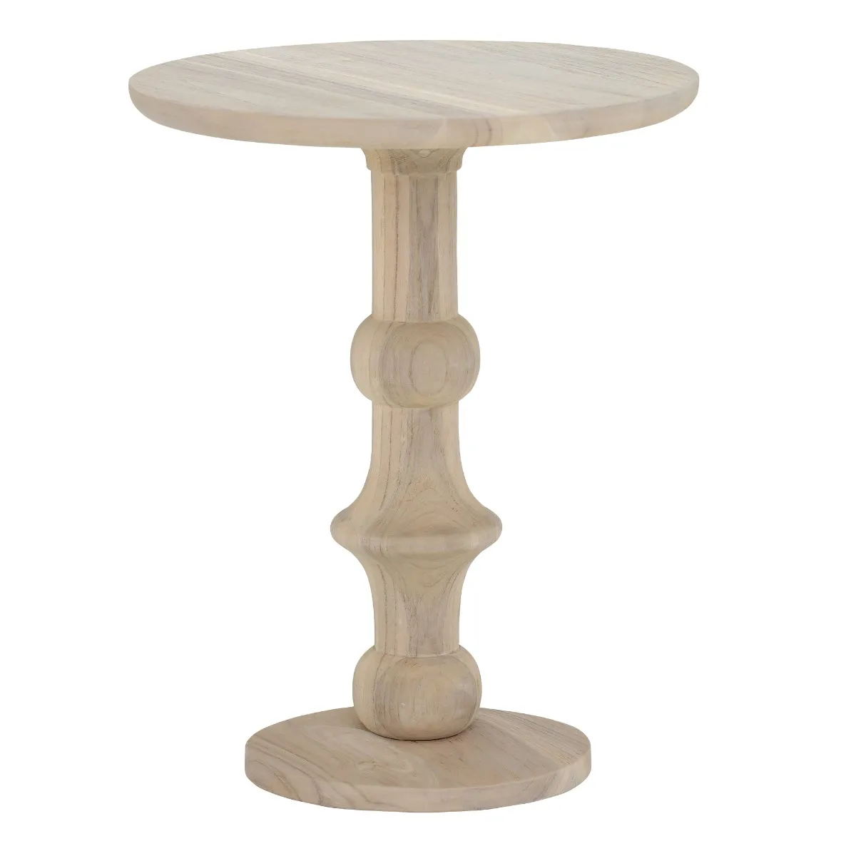 Positano Garden Side Table, Aged Teak