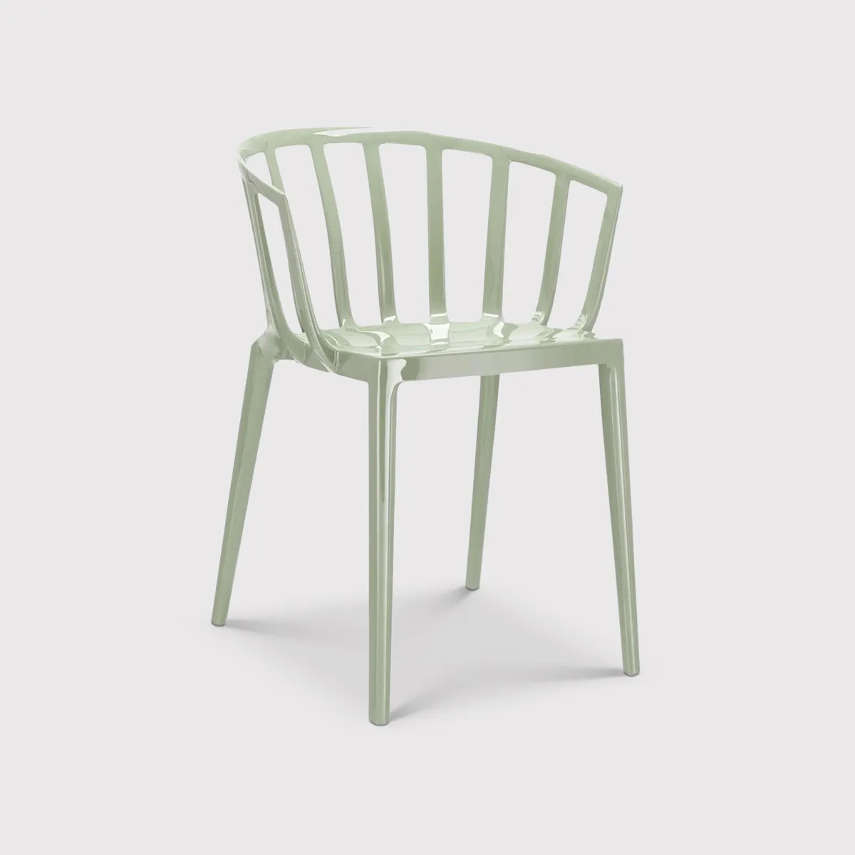 Kartell Venice Dining Chair, Green Plastic | Barker & Stonehouse 2