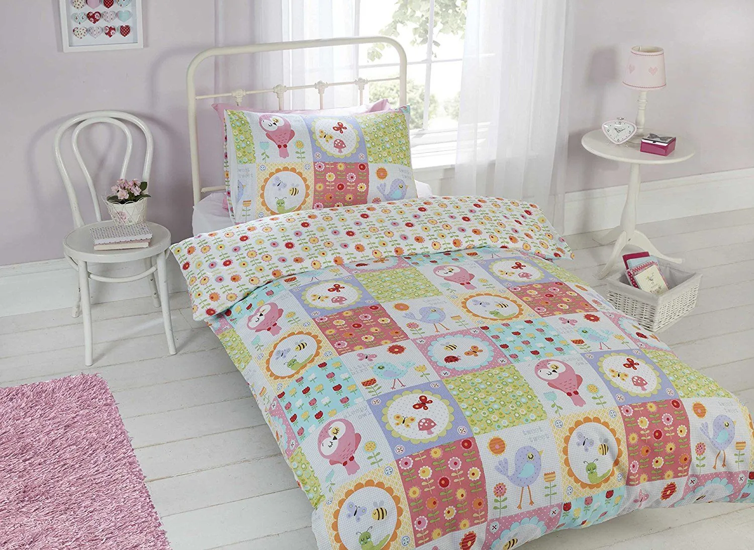 Rapport Home Birdie Patchwork Duvet Cover Set with Pillowcase