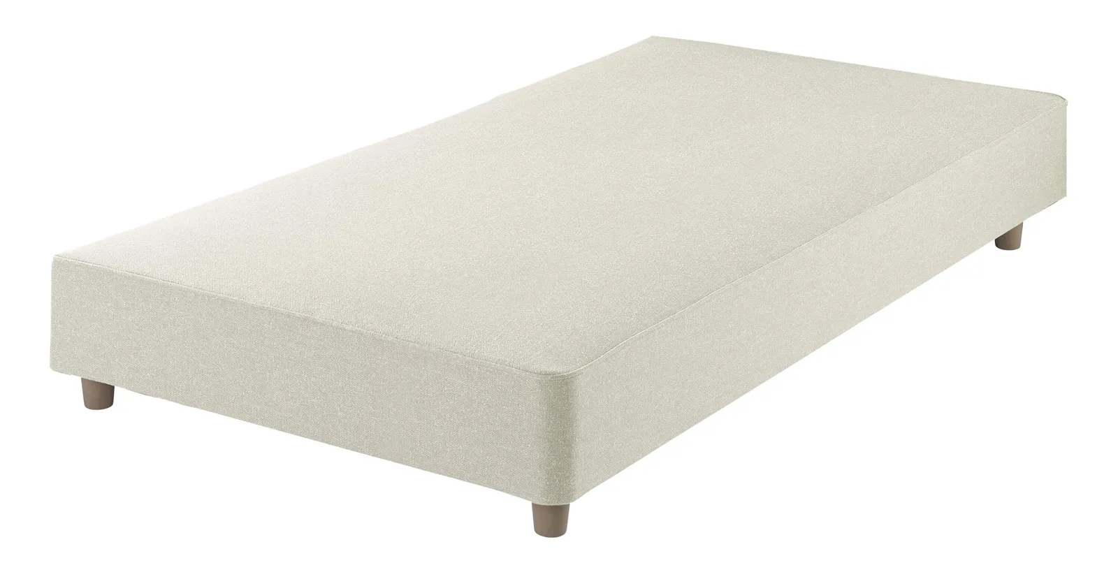 Classic Shallow Divan Base, Single - Greek Islands Chalk