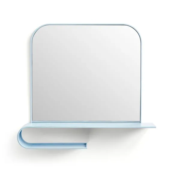 Elements Squoval Wall Mirror with Curling Shelf 3