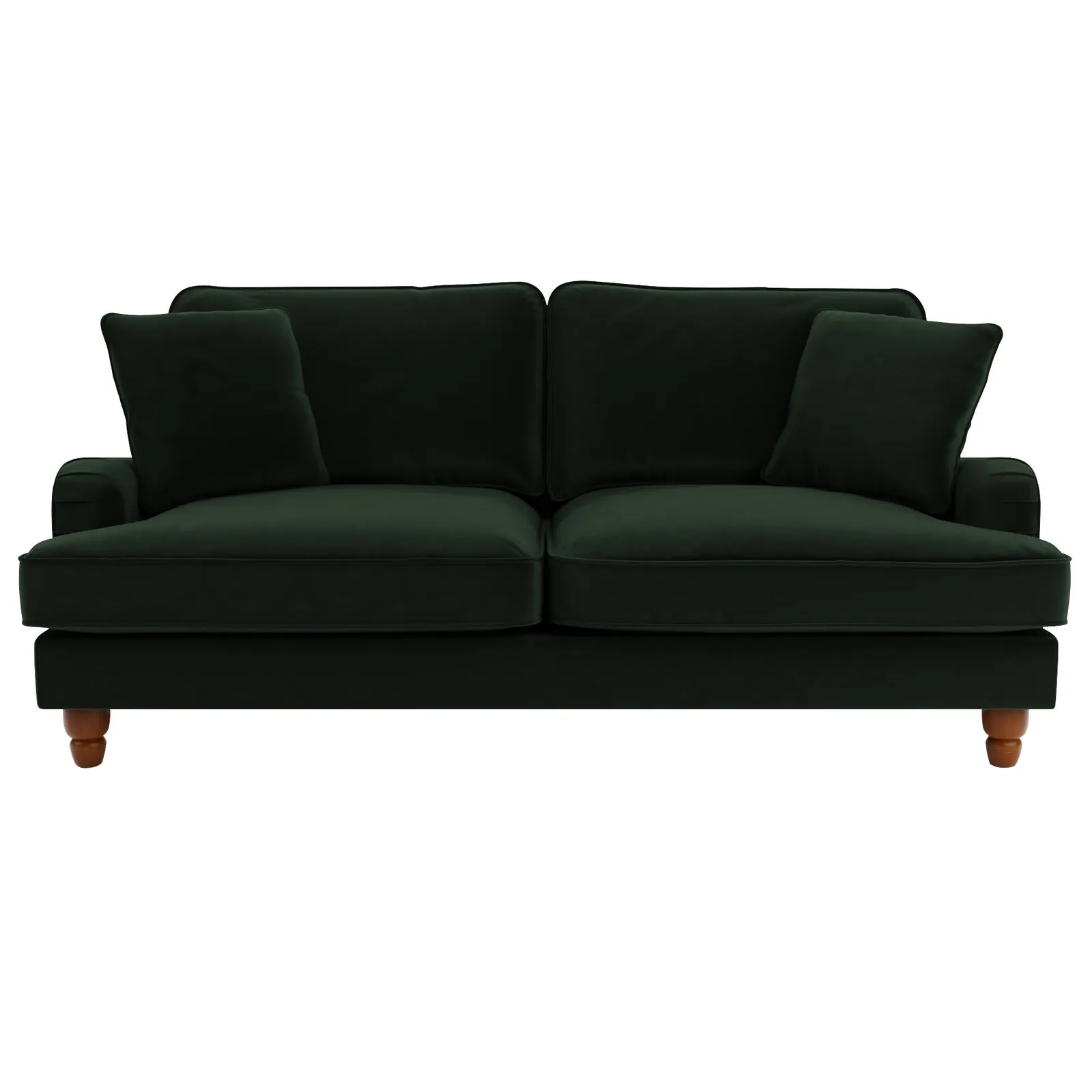 Beatrice Velvet 3 Seater Sofa Green