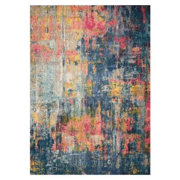 Celestial Blue and Yellow Rug 2