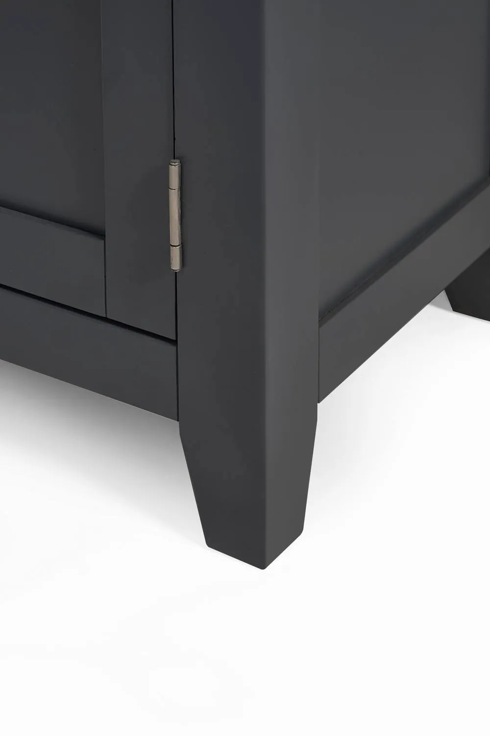 Julian Bowen Bordeaux 3 Door 3 Drawer Sideboard in Dark Grey 5