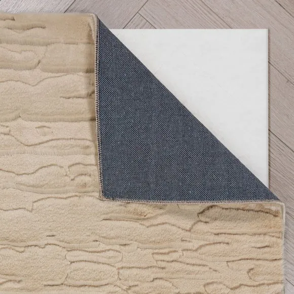 Adina Faux Fur Abstract Luxe Rug 3