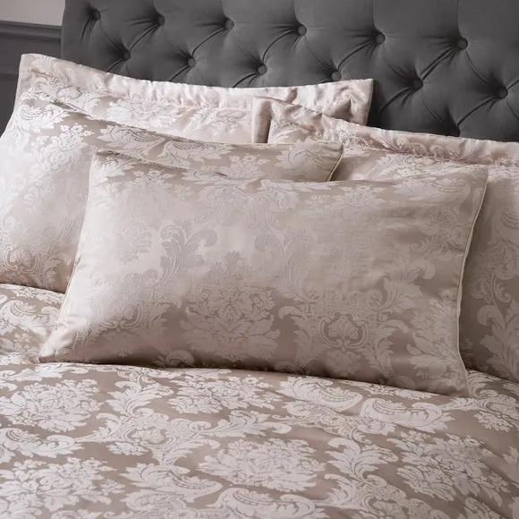 Catherine Lansfield Damask Jacquard Duvet Cover and Pillowcase Set 2