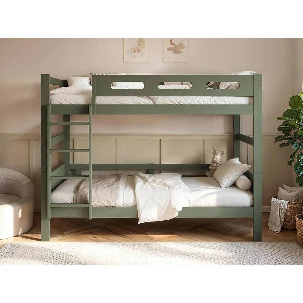 Flair Elijah Detachable Wooden Bunk Bed in Green 1
